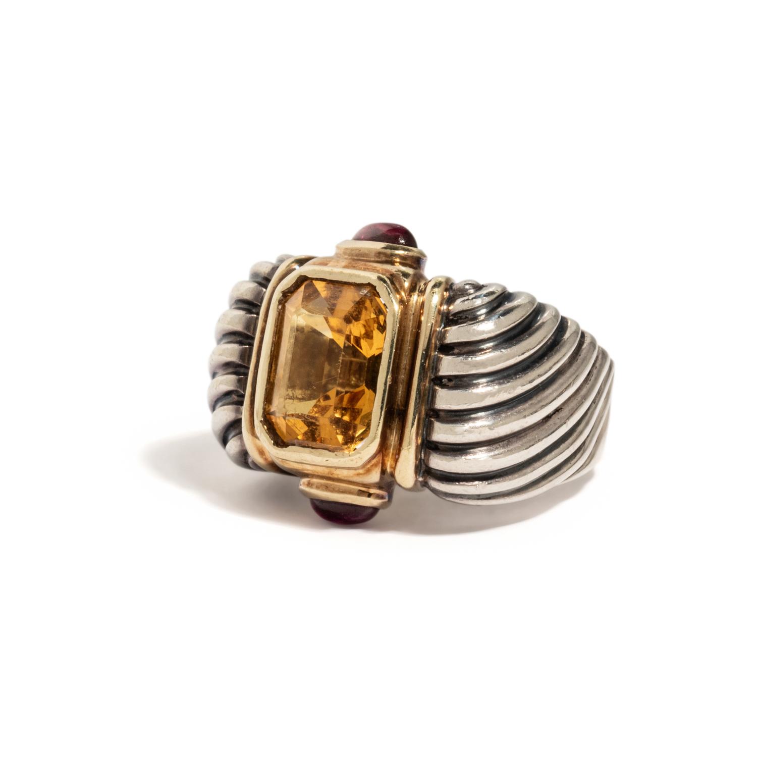 DAVID YURMAN, COLLECTION OF YELLOW GOLD, STERLING SILVER, CITRINE, AND PINK TOURMALINE JEWELRY