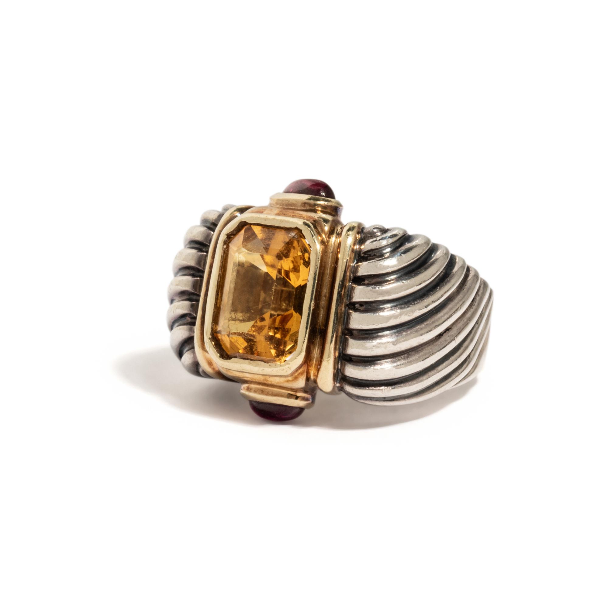 DAVID YURMAN, COLLECTION OF YELLOW GOLD, STERLING SILVER, CITRINE, AND PINK TOURMALINE JEWELRY
