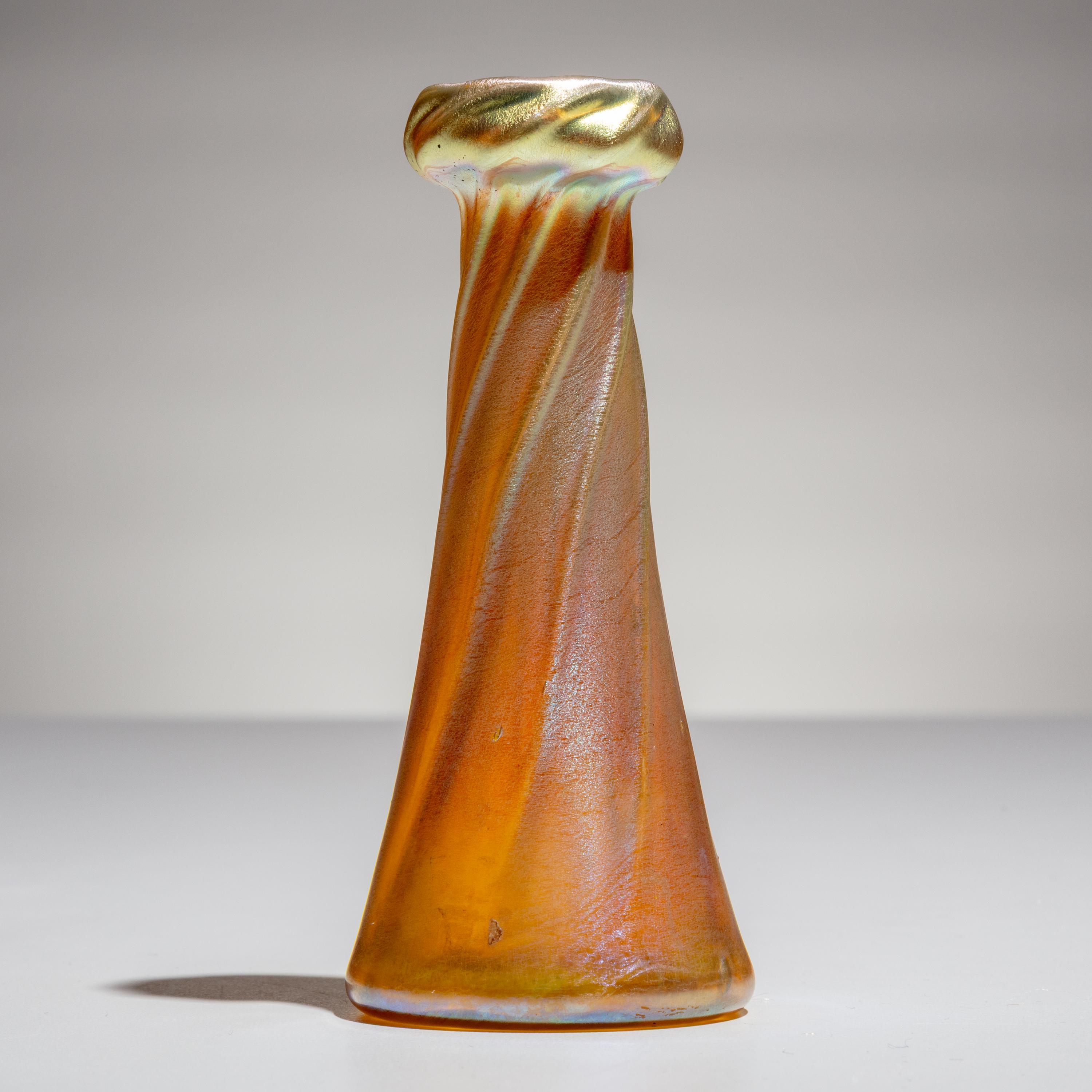 Tiffany Studios New York (American, 1895–1930) — Group of 9 Favrile Glass and Bronzeware Items