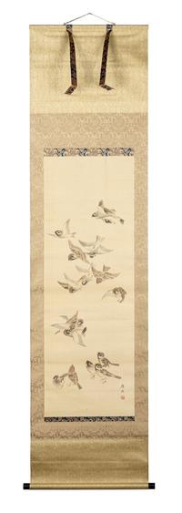 A Pair of Japanese 'Sparrow' Paintings