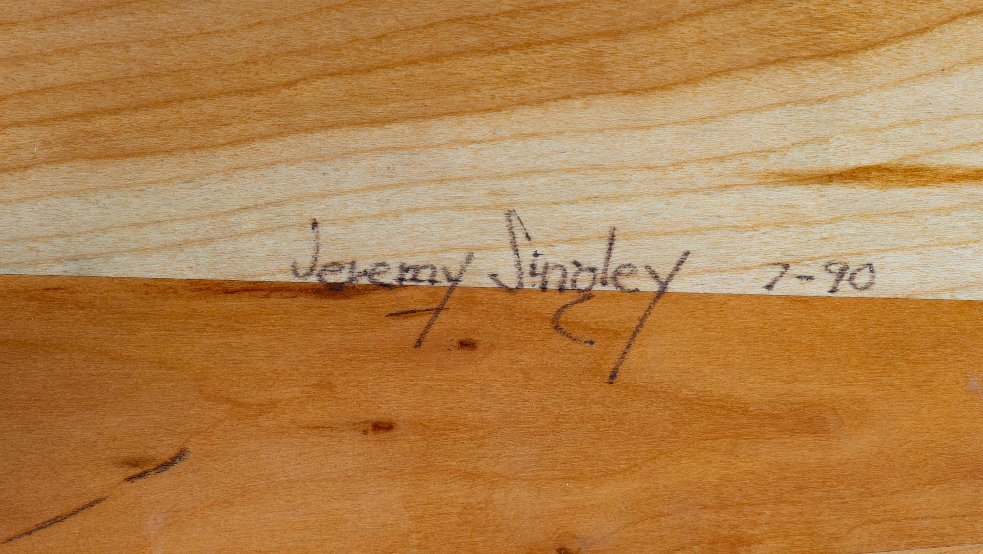 A Studio Craft Tripod Stool by Jeremy Singley (American, 20th/21st Century)