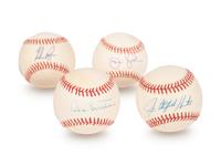 A Group of Nine Hall of Fame Pitcher Signed Autograph Items (Beckett Authentication Services BAS Certified),