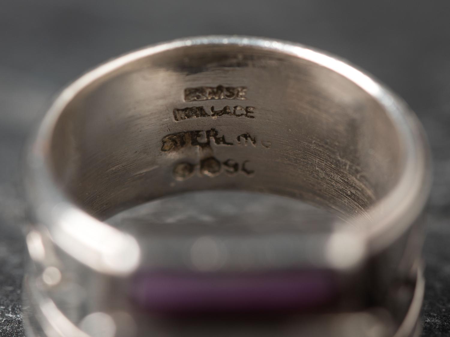Sterling Silver Maskette Ring, 1990