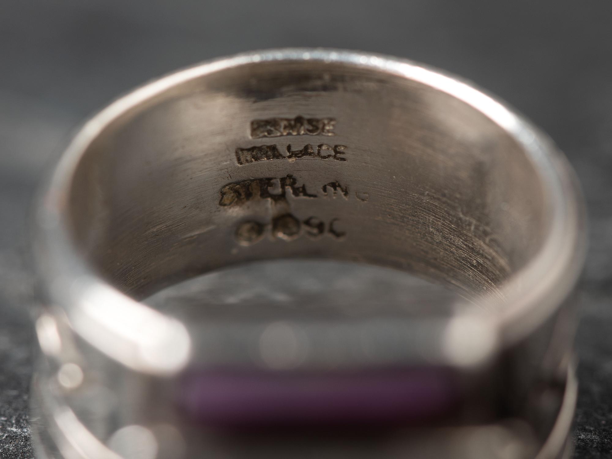 Sterling Silver Maskette Ring, 1990