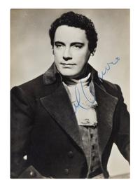 [20TH-CENTURY OPERA SINGERS]. A group of 6 signed photographs or photographic postcards of opera singers from the 1950s-1960s, comprising images of: