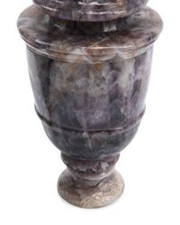 A Pair of Continental Semiprecious Stone Urns