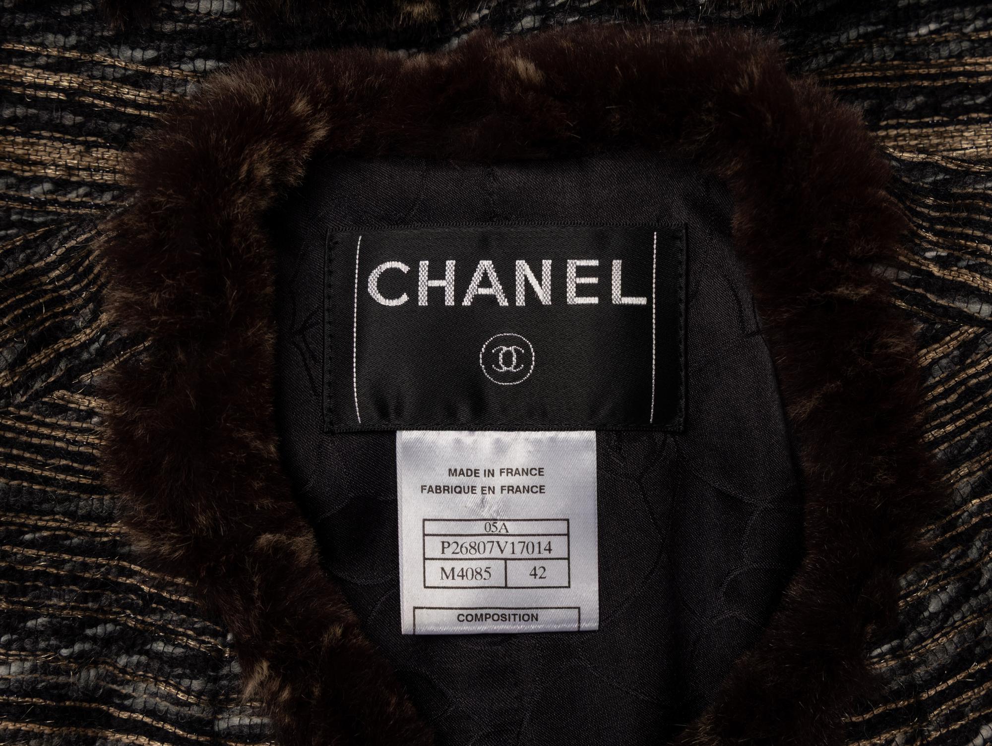 Chanel, Fur-Trimmed Cardigan Jacket