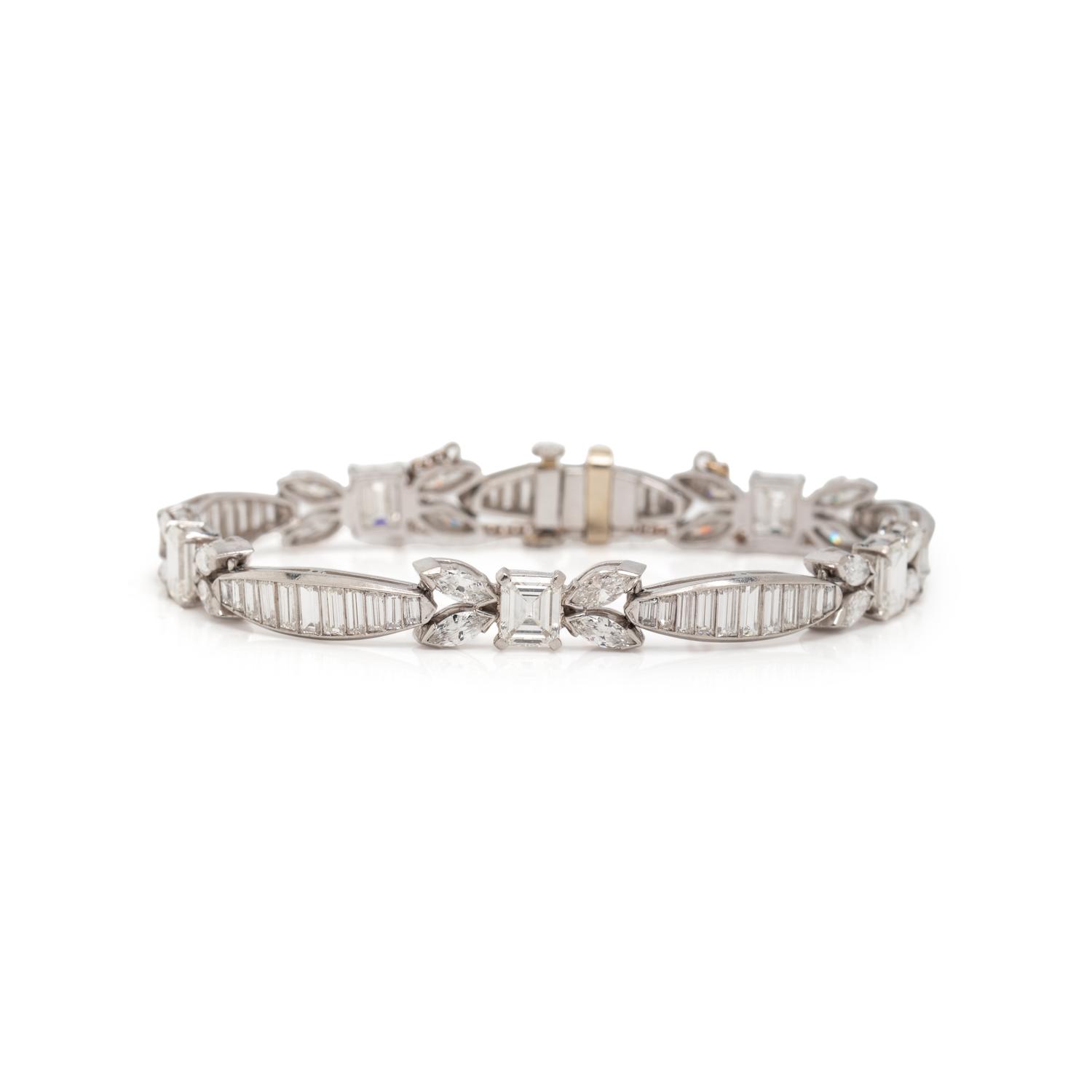 DIAMOND AND PLATINUM BRACELET