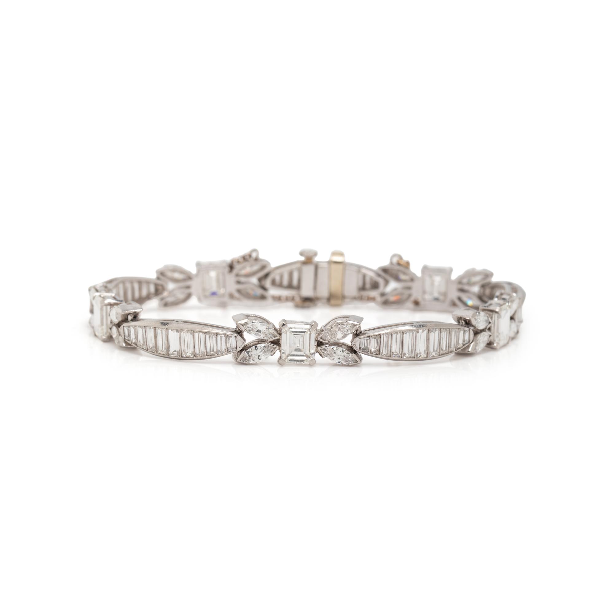 DIAMOND AND PLATINUM BRACELET