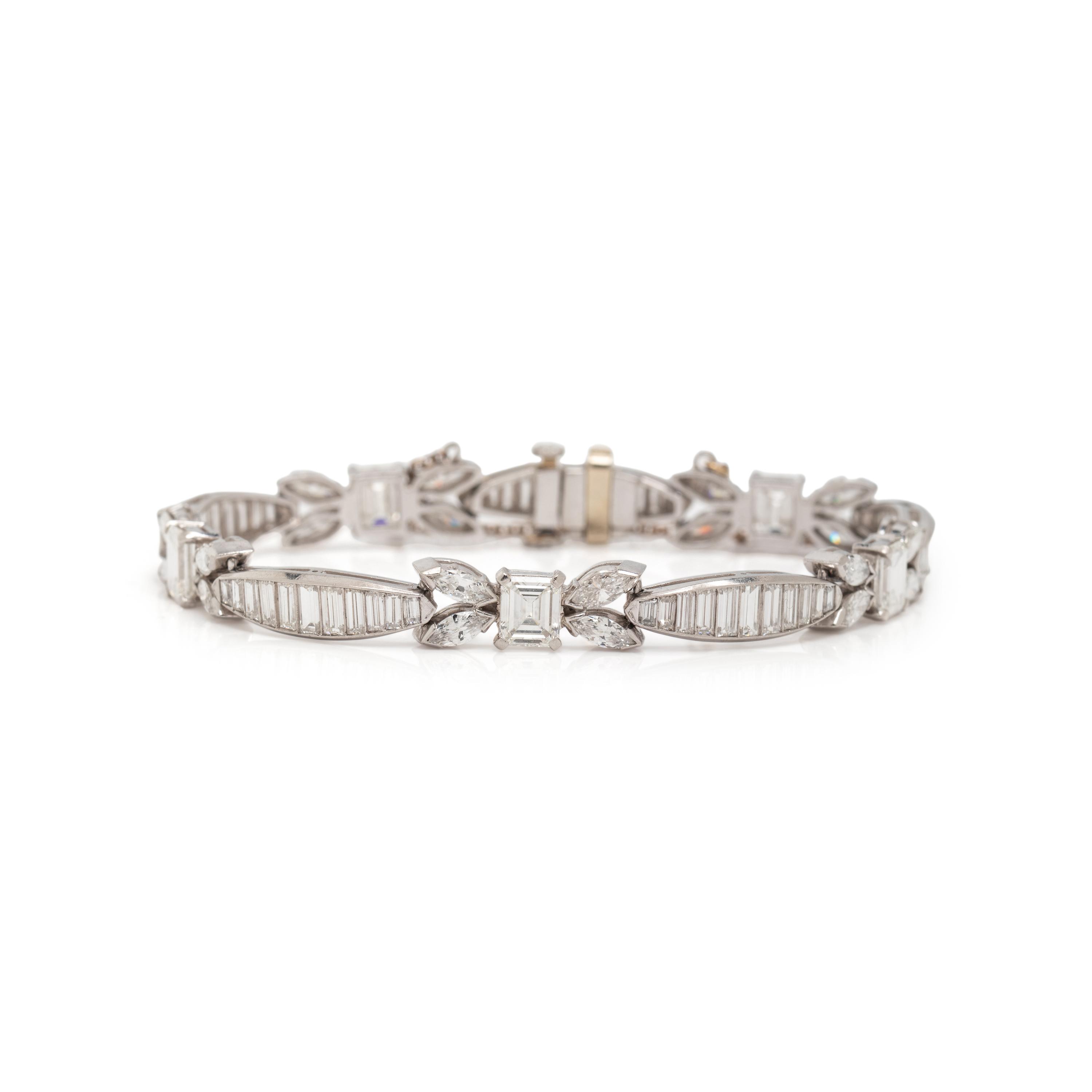 DIAMOND AND PLATINUM BRACELET