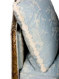 A Louis XVI Grey-Painted and Parcel-Gilt Lit du Jour