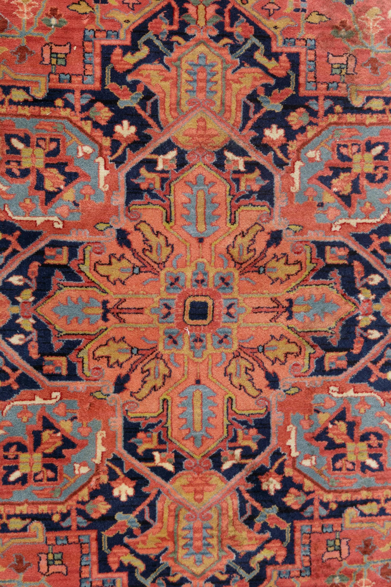 An Indo-Heriz Wool Rug