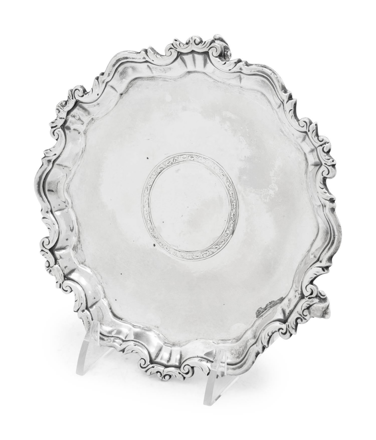 An Irish George III Silver Waiter