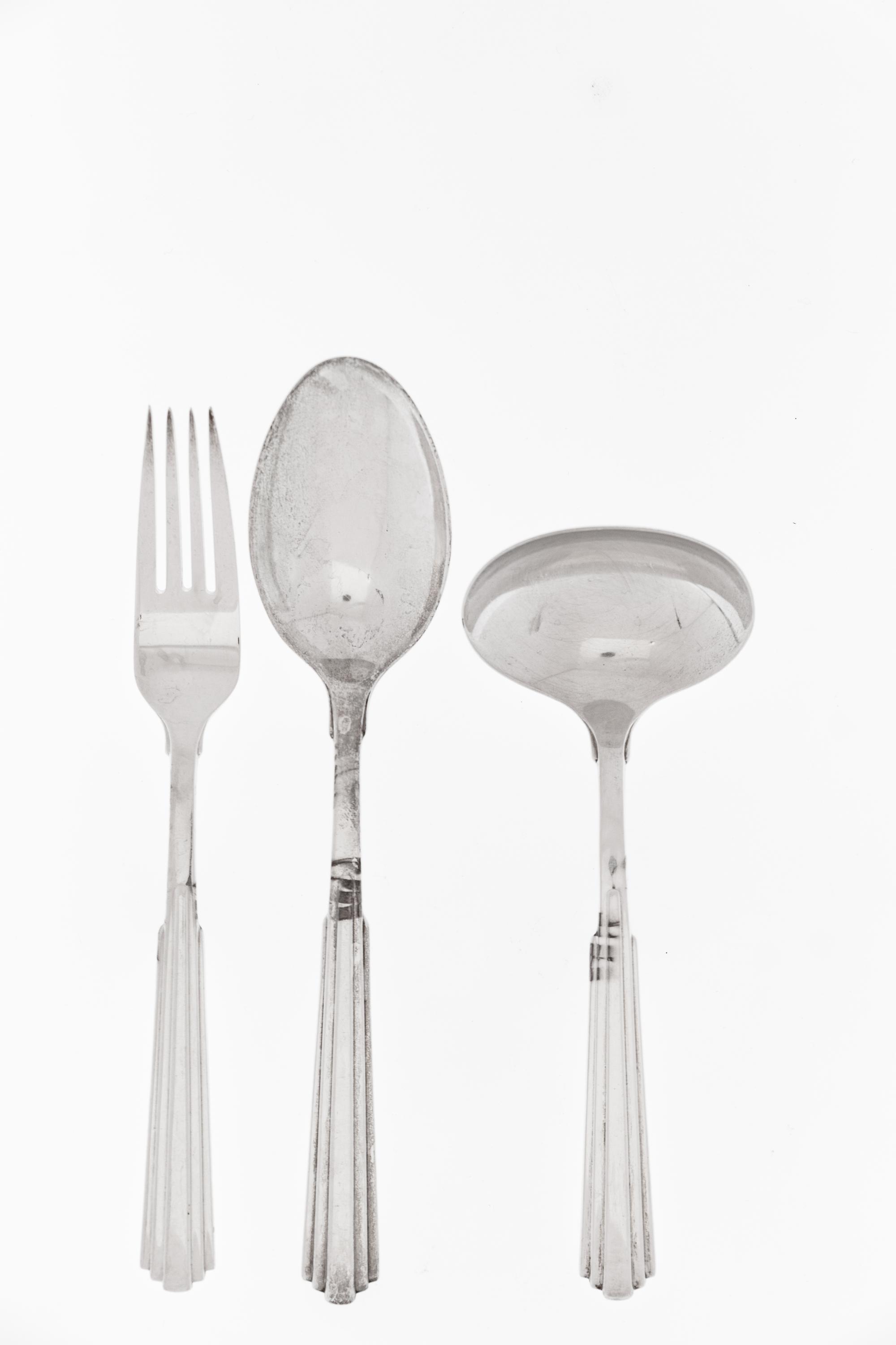 An American Silver Flatware Service