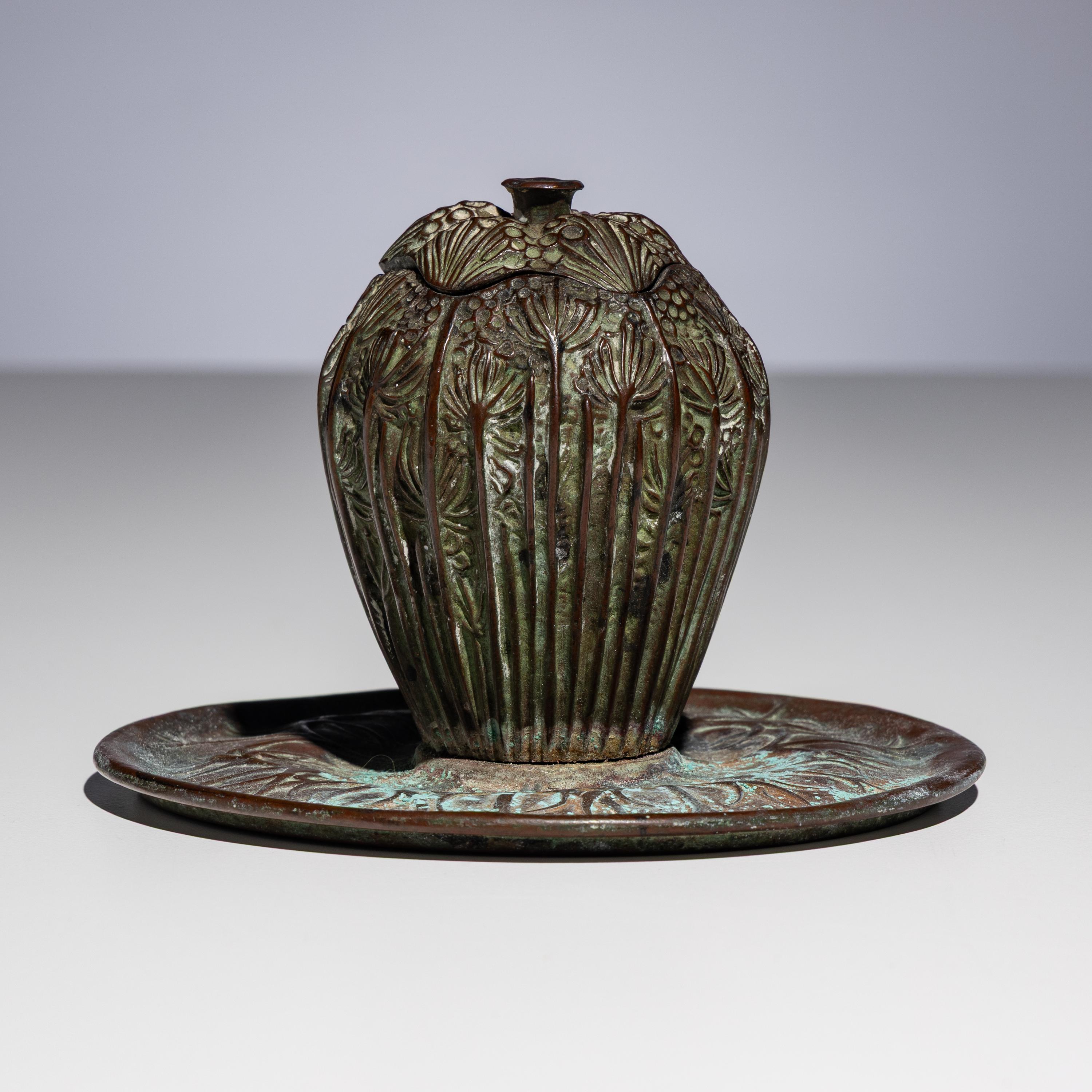 Tiffany Studios New York (American, 1880–1930) — Wild Carrot Inkwell, c. 1902