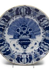 A Pair of Delft Blue and White Chargers