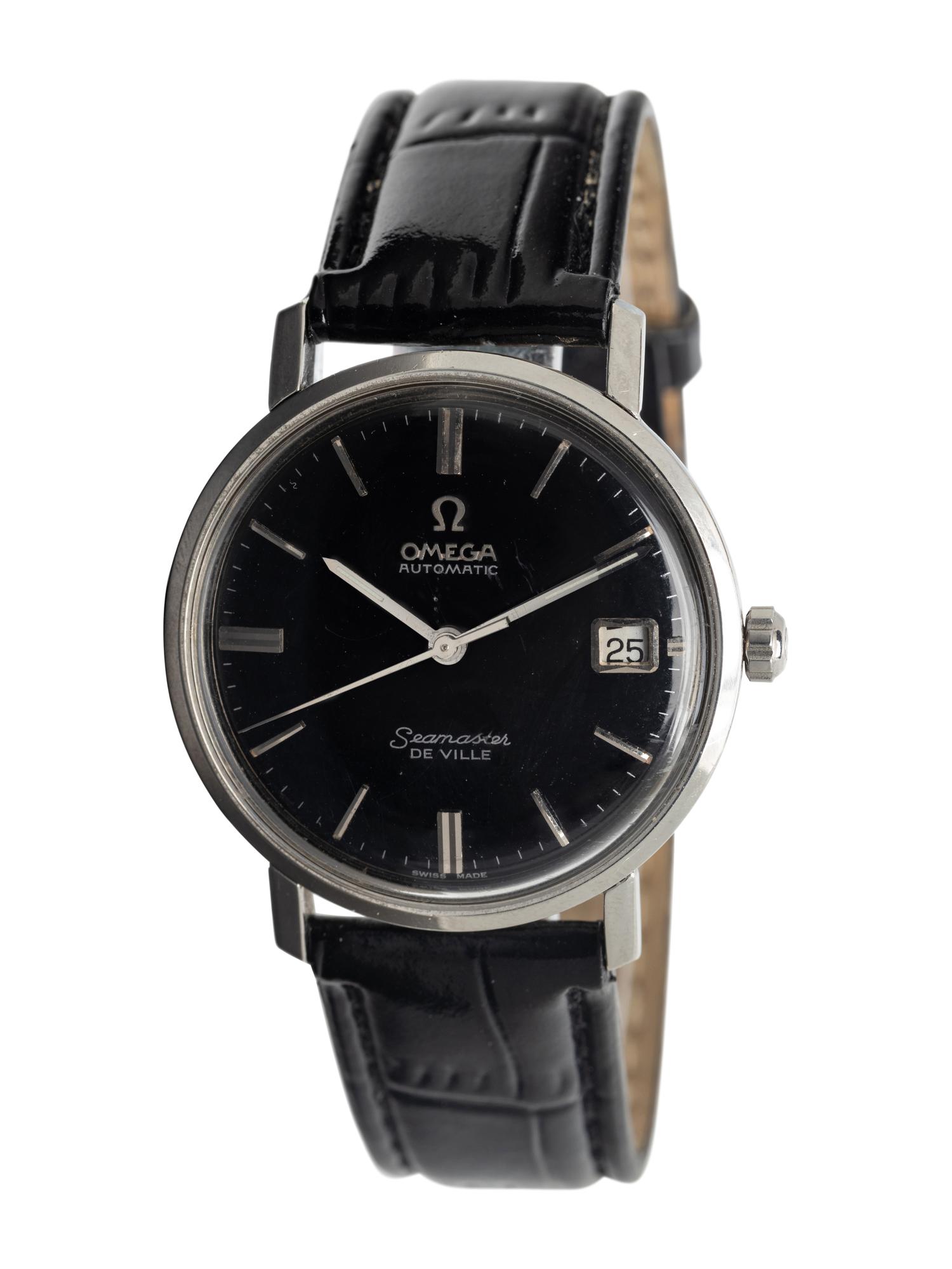 OMEGA, STAINLESS STEEL 'SEAMASTER DEVILLE' WATCH