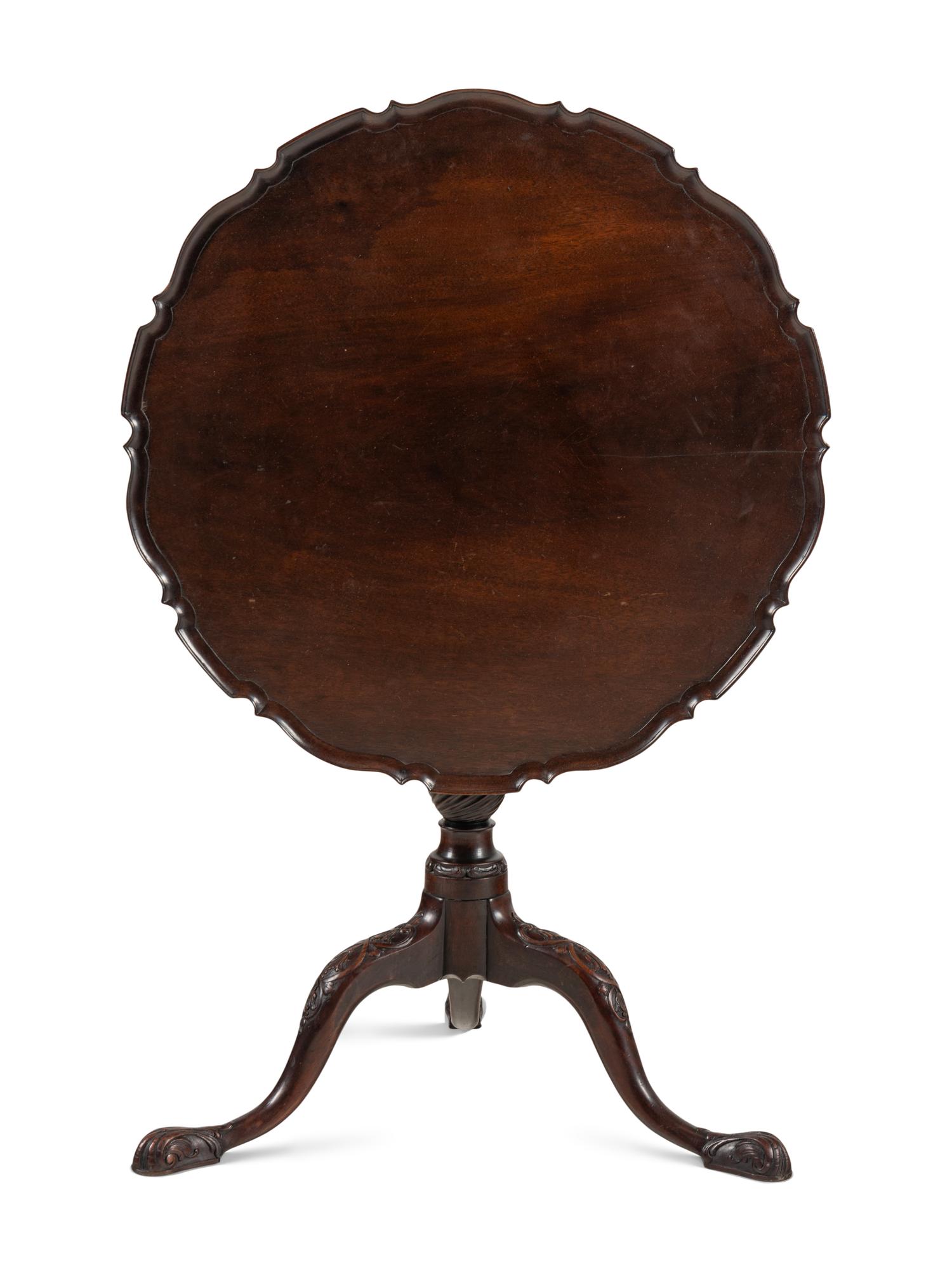 A George III Mahogany Tilt Top Table