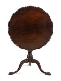 A George III Mahogany Tilt Top Table