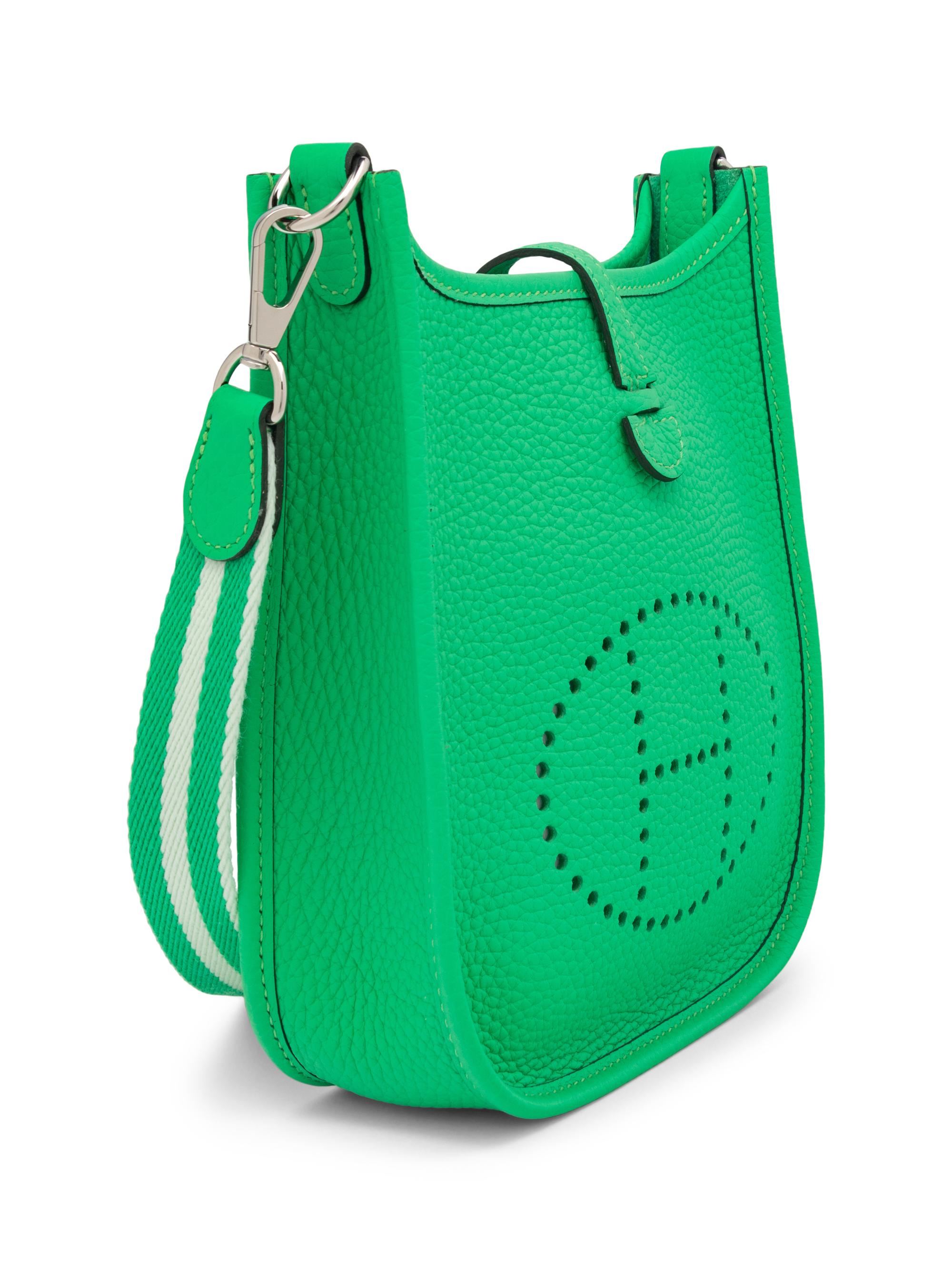 HERMÈS MINI EVELYNE TPM IN CLEMENCE LEATHER