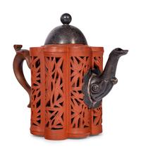 Six Chinese Yixing Zisha Teapots