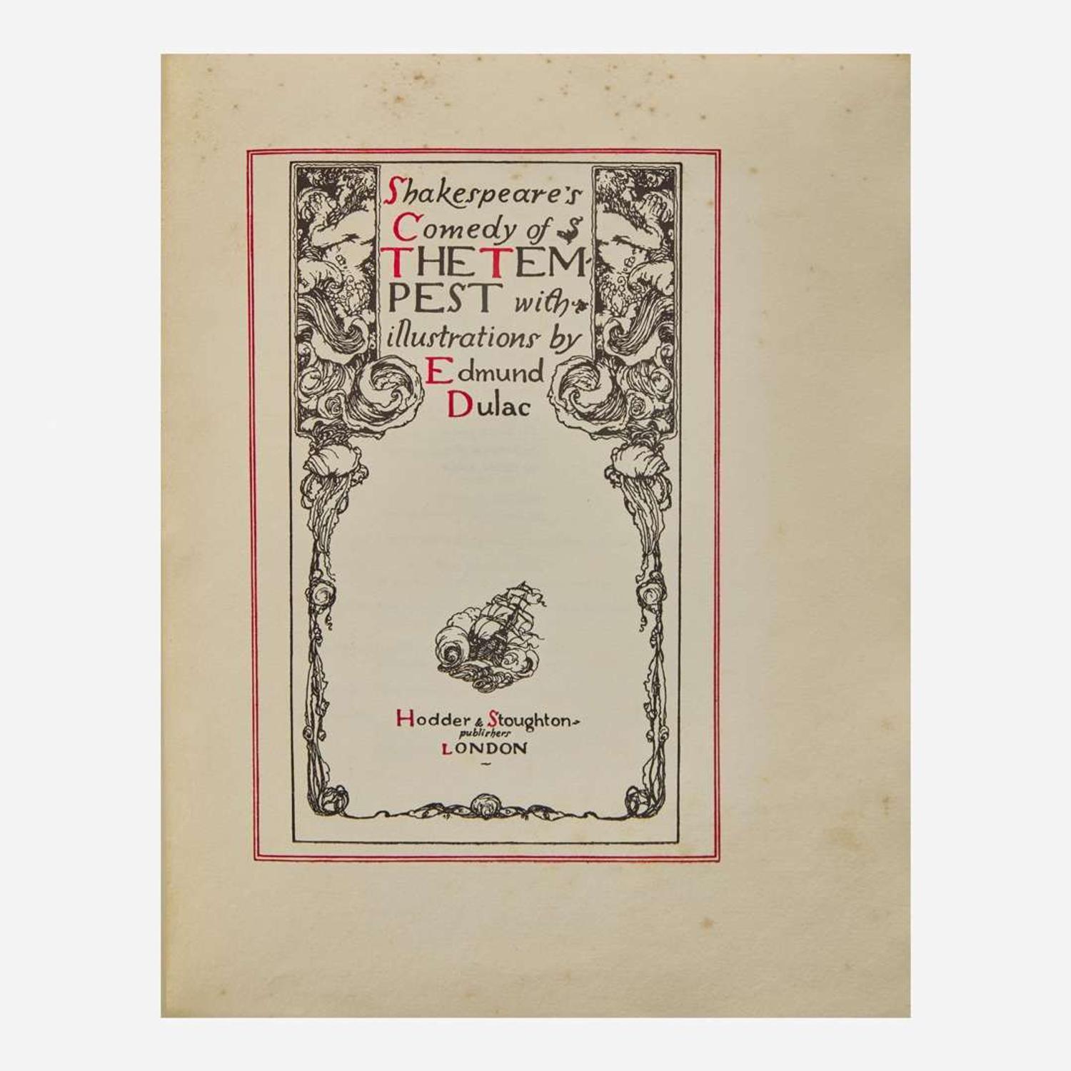 [Children's & Illustrated] [Dulac, Edmund] Shakespeare, William The Tempest