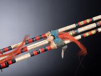 Eastern Sioux Quilled Pipe Stem, with Catlinite Bowl