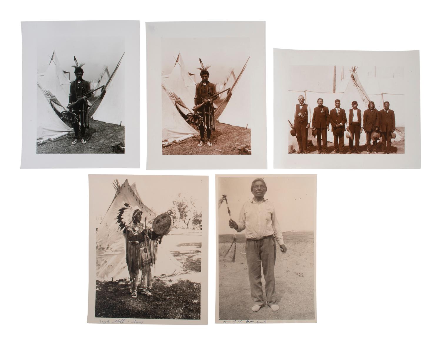 [NATIVE AMERICANS]. Approx. 90 photographs and prints featuring Native American subjects.