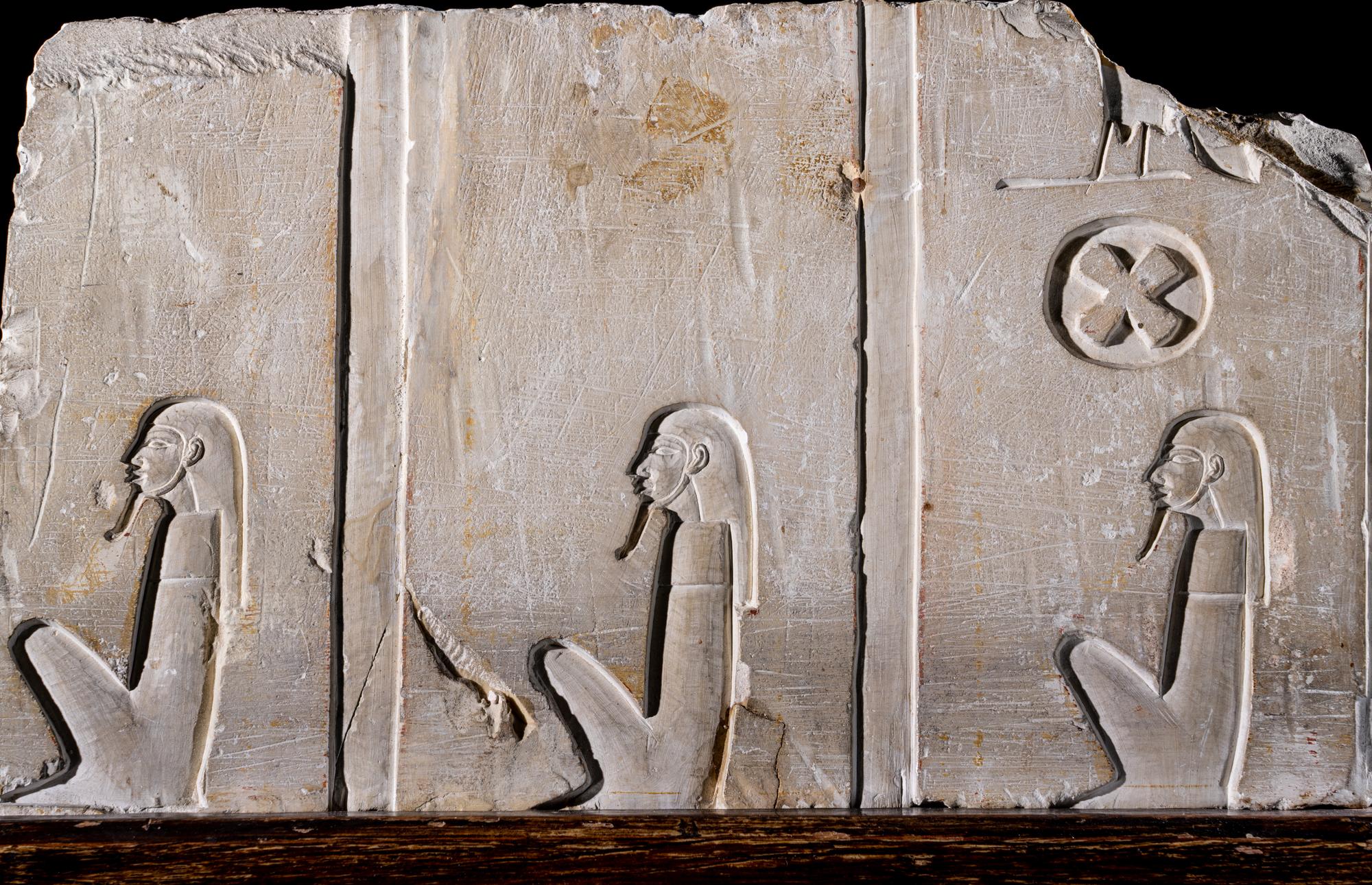 An Egyptian Limestone Relief Fragment