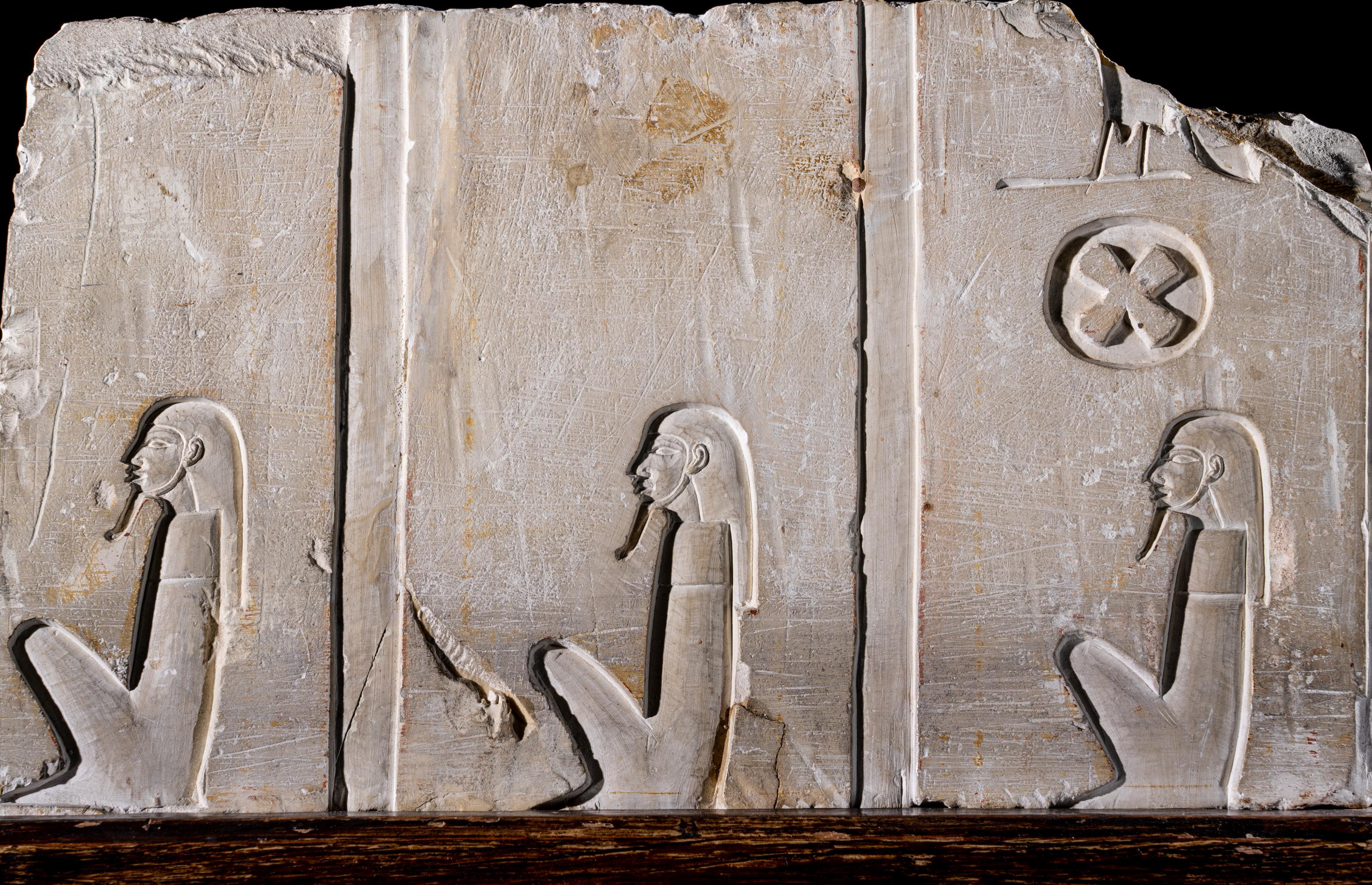 An Egyptian Limestone Relief Fragment
