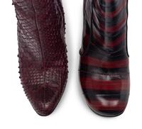 Jimmy Choo Python and Givenchy Eel Skin Boots