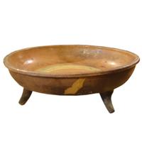 A Ceramic Footed Bowl 14" W x 14" D x 4.5" H — Germany, Late 19th Century