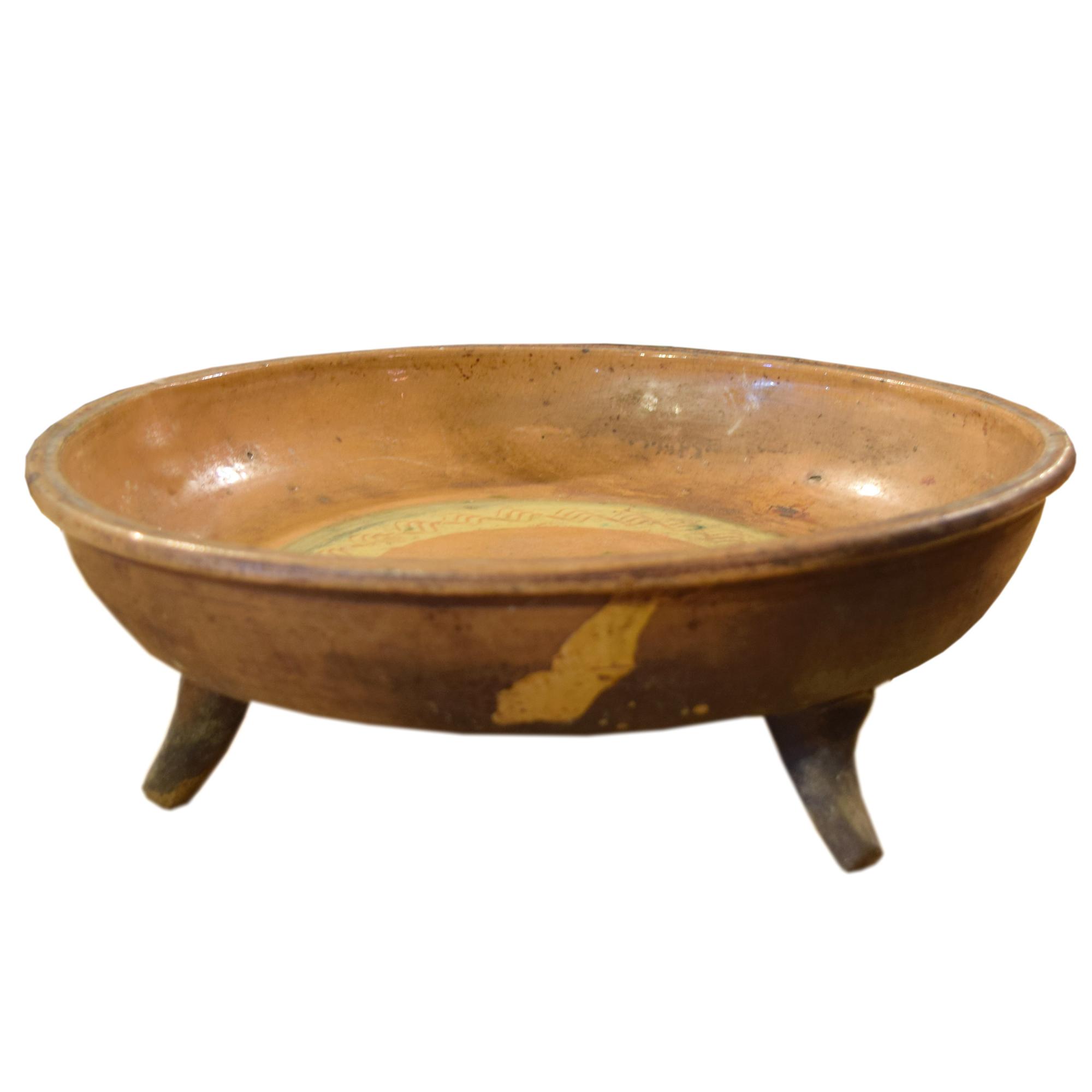 A Ceramic Footed Bowl 14" W x 14" D x 4.5" H — Germany, Late 19th Century