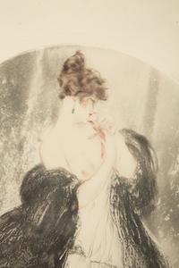 Girl with a Black Dog and Girl with a White Dog