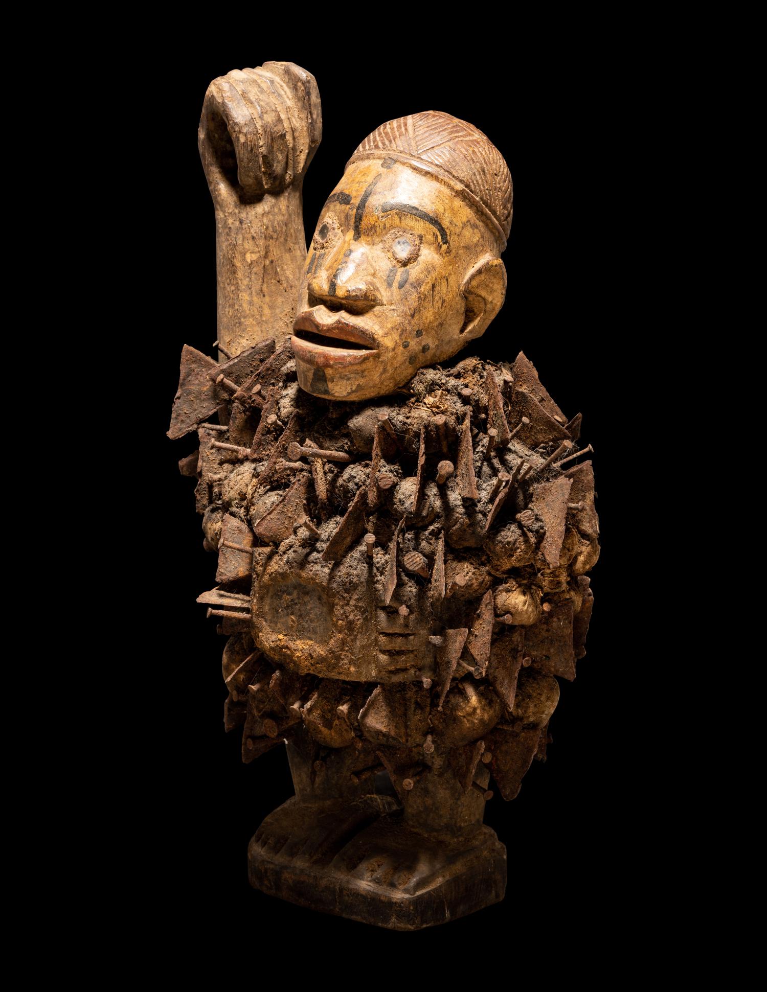 A Yombe or Kongo Oath Making Figure (Nail Fetish)