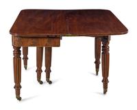 A Regency Mahogany Concertina-Action Extension Dining Table