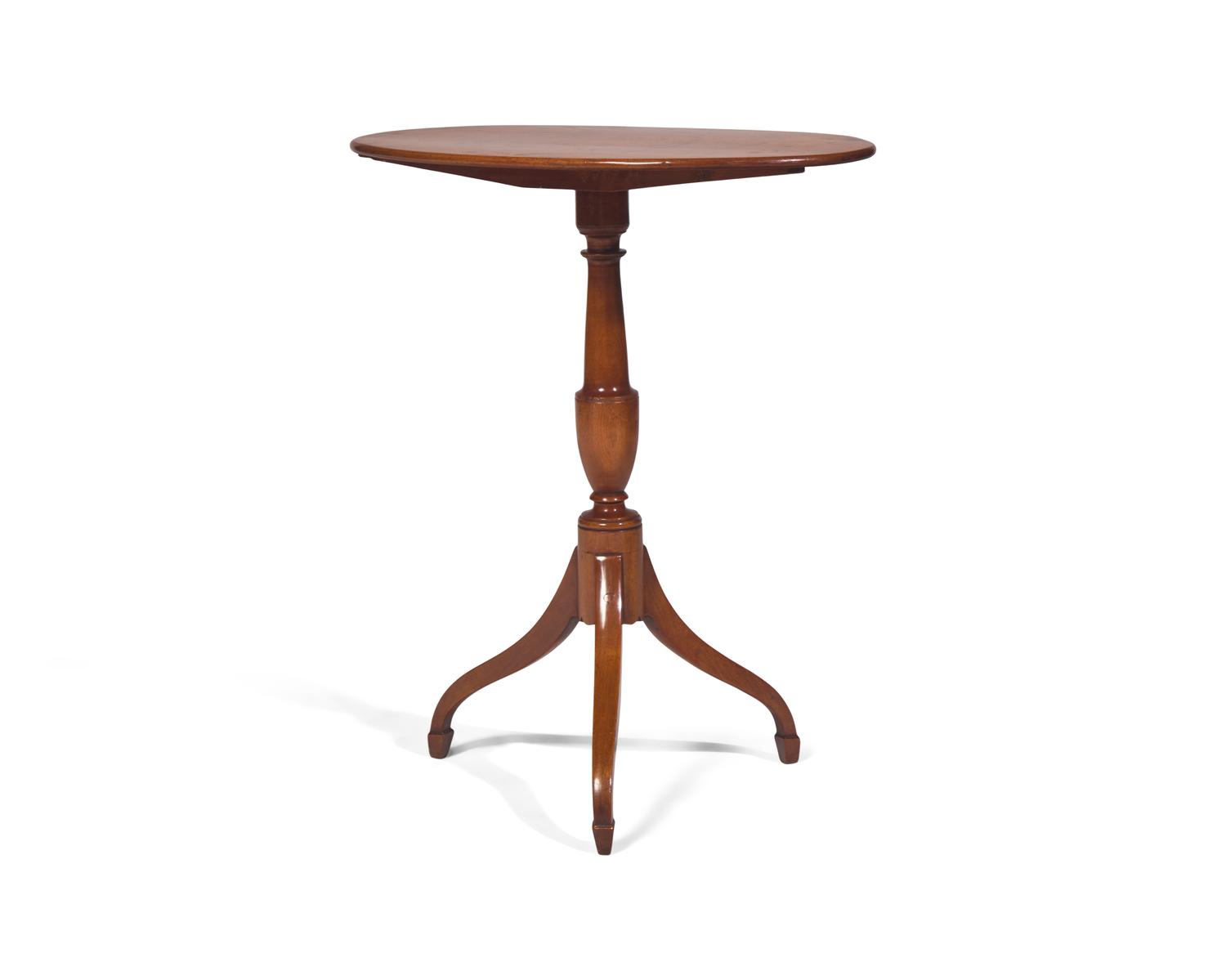 A Federal Cherry Tilt-Top Candlestand