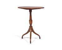 A Federal Cherry Tilt-Top Candlestand