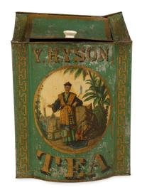 Two Vintage Painted Tea Tins — 19TH CENTURY