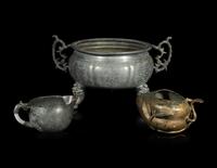 Three Chinese Metal Wares