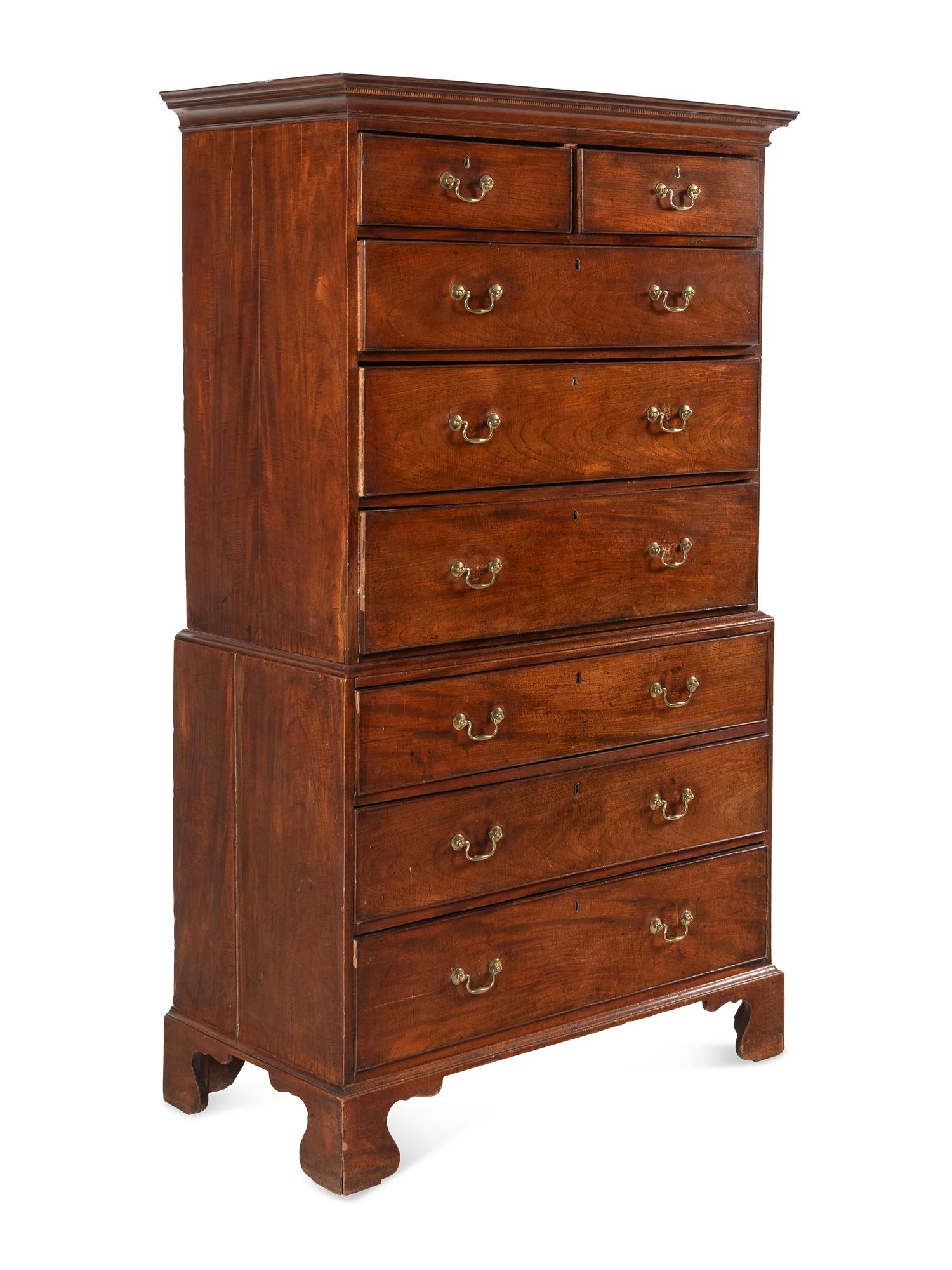 A George III Mahogany Chest-on-Chest