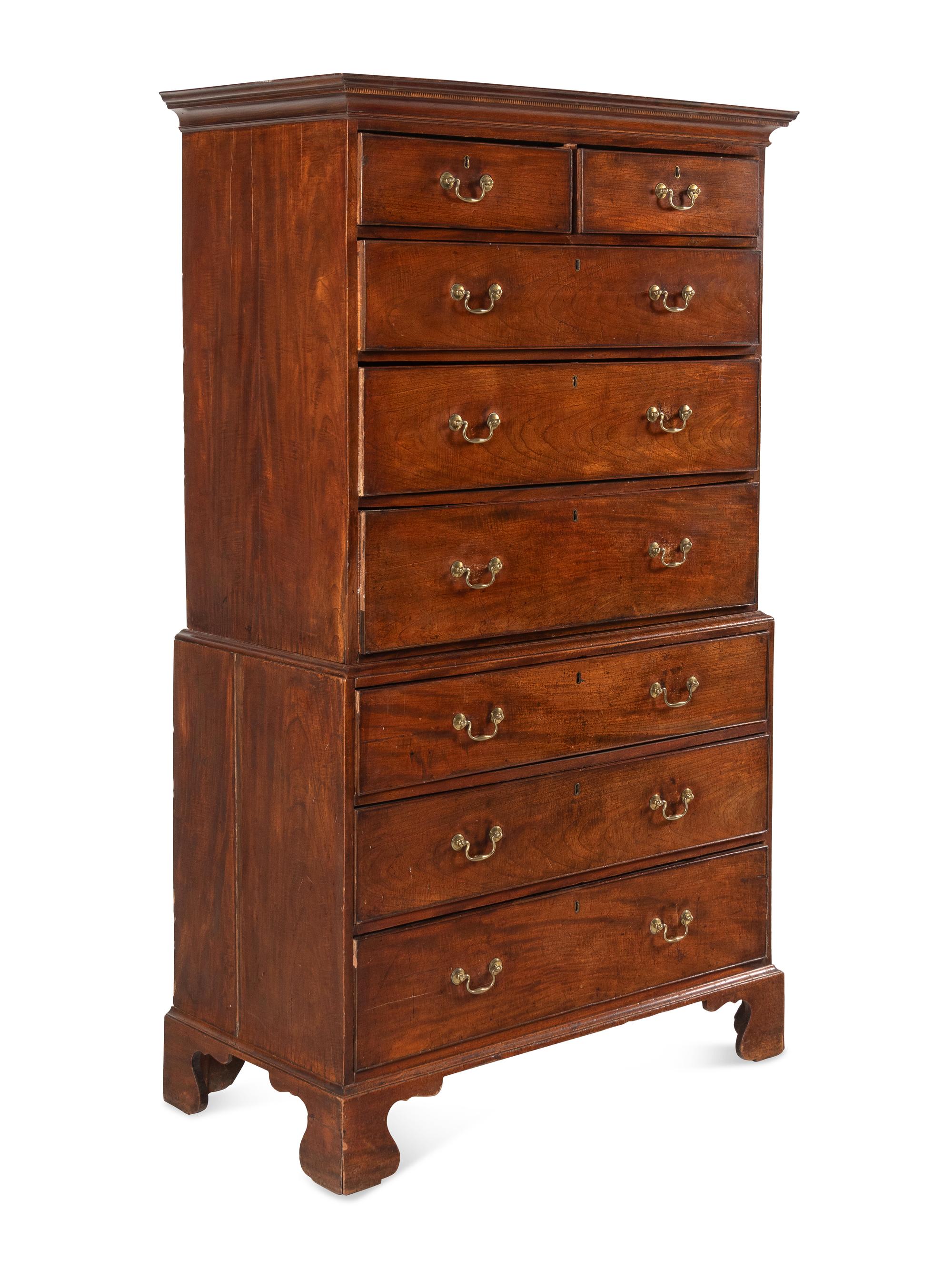 A George III Mahogany Chest-on-Chest
