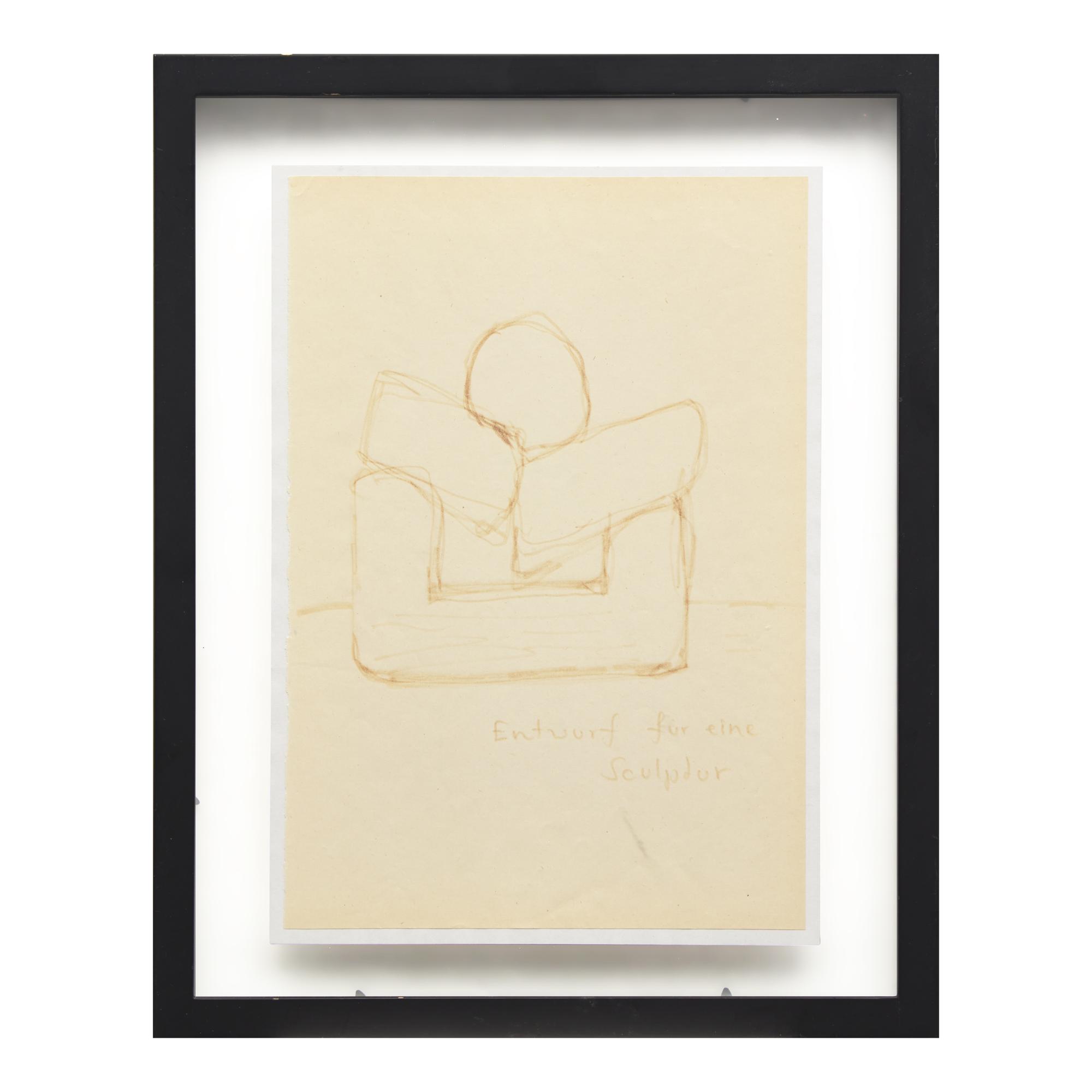 A.R. Penck (German, 1939-2017) — Entwurf fur eine Sculptur, 2 works