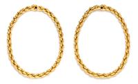An 18 Karat Yellow Gold and Garnet Convertible Longchain Necklace, Neiman Marcus, 128.70 dwts.