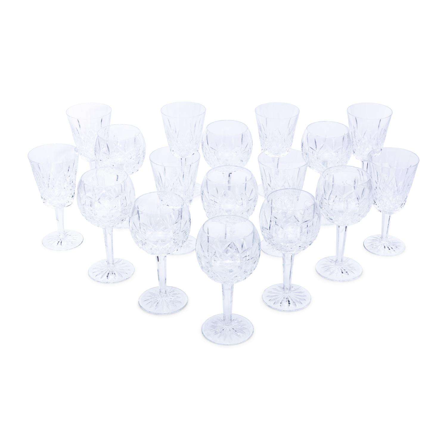 A Group of Waterford Lismore Stemware