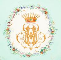 A Gilt Metal Side Chair Inset with Copeland Sèvres Style Porcelain Plaques