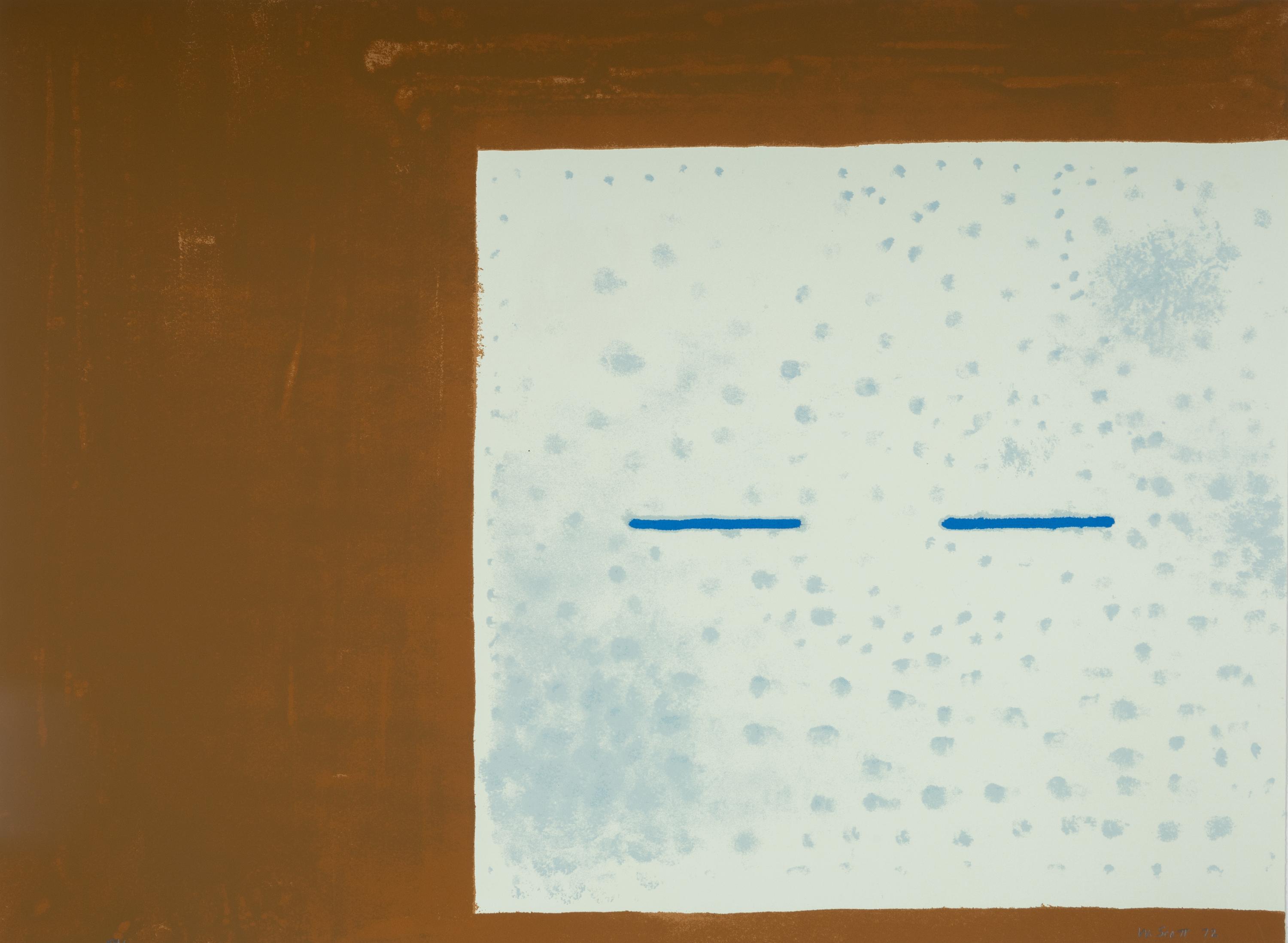 Brown and White Related and Areas Contrasted (two prints from A Poem for Alexander ), 1972