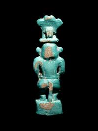 An Egyptian Faience Amulet of Bes