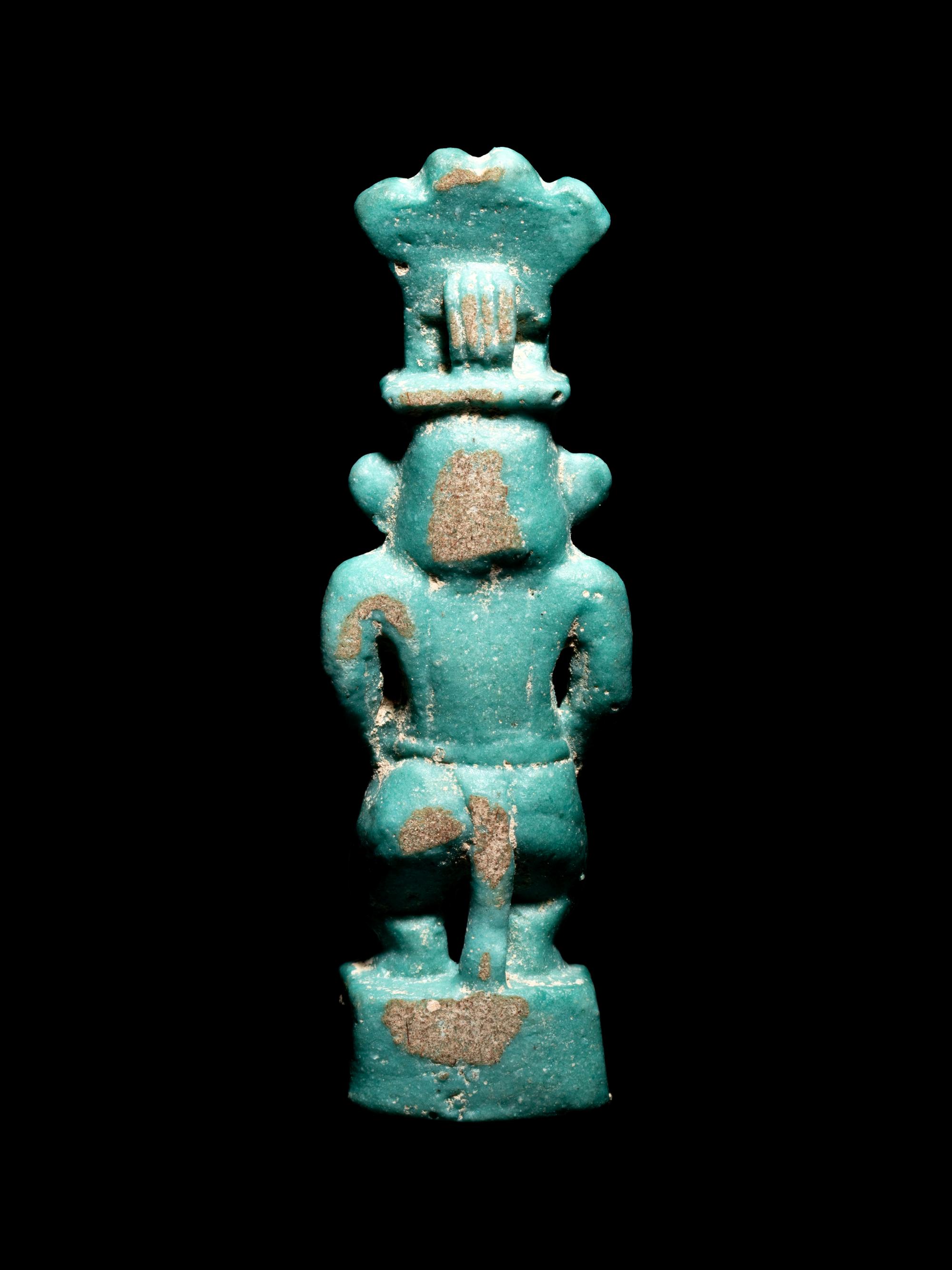 An Egyptian Faience Amulet of Bes