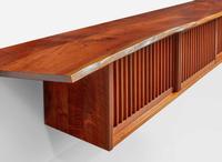 George Nakashima, Triple Sliding-Door Hanging Wall Case